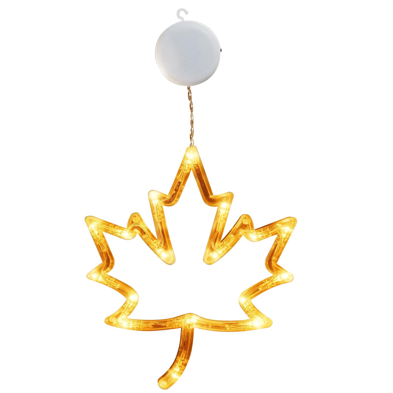 Fall Decor Window Lights with Suction Cup Halloween Window Lights Battery Operated Halloween LED Lights Halloween Decorations
