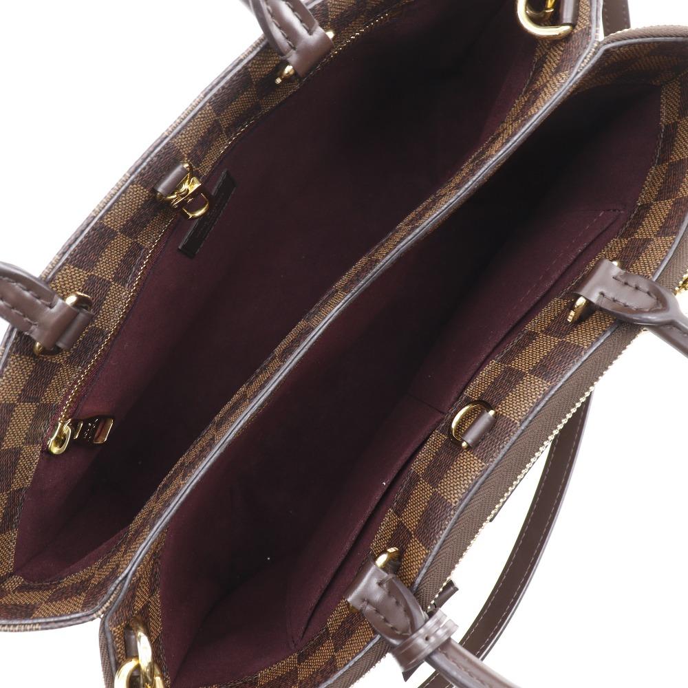 Louis Vuitton Brompton Handbag N41582 2WAYShoulder Brown Damier Canvas Women Used