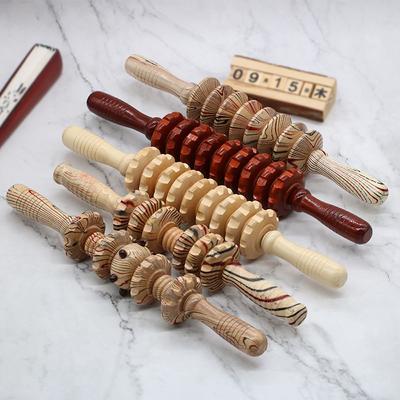 Shaft Body Massage Belly Relief Yoga Leg Wooden Exercise Roller Muscle Roller Sticks Trigger Point Massager Health Care Tool