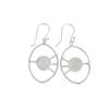 Rainbow Moonstone Gemstone 925 Sterling Silver Jewelry Handmade Earrings 2.00" EE-52-34