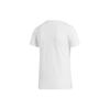 adidas T Shirts Women's White Crew Neck Moderate Straight Fit EI4559