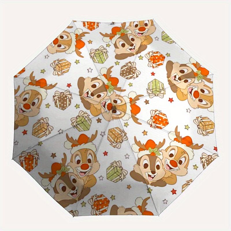 

1pc Chip and Dale Automatic Umbrella 8-Bone Design Compact Gear for Outdoor Travel,Perfect Gift for Friends Birthdays yy250813043