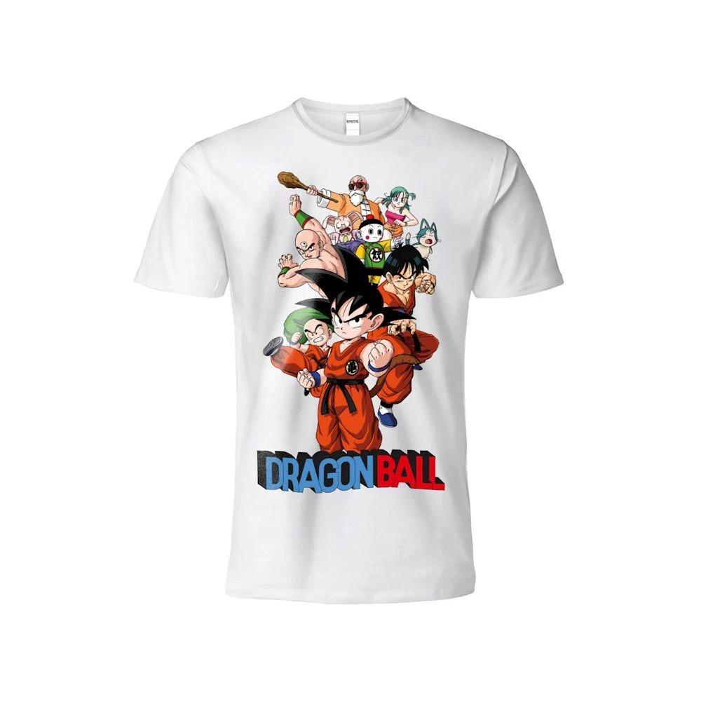 Original Official Dragon Ball T-Shirt White Jersey Dragonball T-Shirt- 3XL