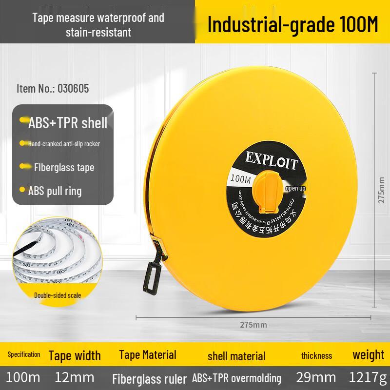 Kaituo 100m Industrial Fiberglass Tape Measure