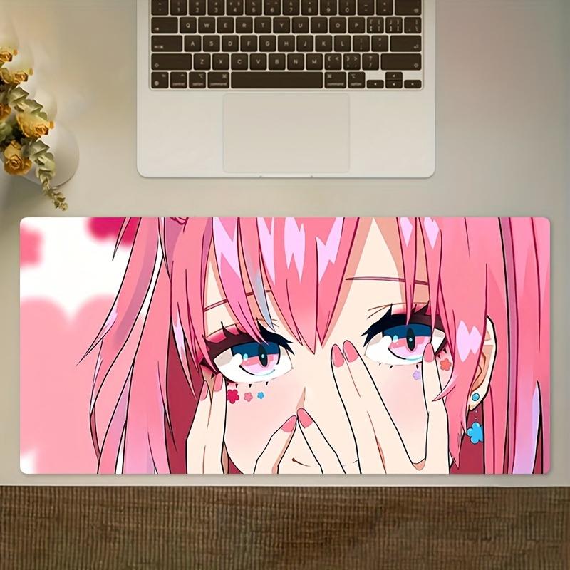 XXL Cartoon Big Eyed Girl Mouse Pad E-Sports Desk mat Gaming Office Keyboard Mat Non-Slip Computer Desk Pad MousePad Accessories