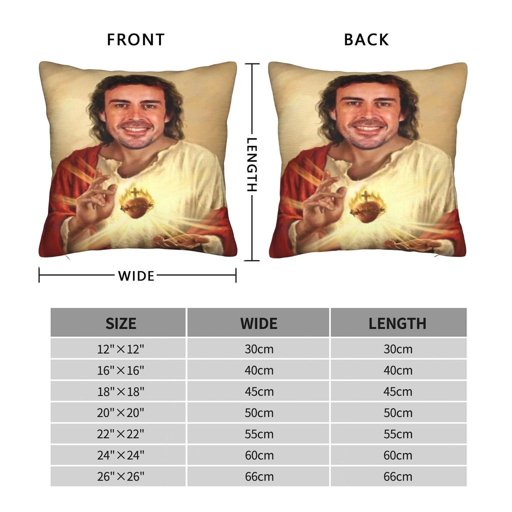 Fernandos Alonsos Pillowcases Vintage Pillow Case For Chair Sofa Home Decor Comfy Pillow Cover