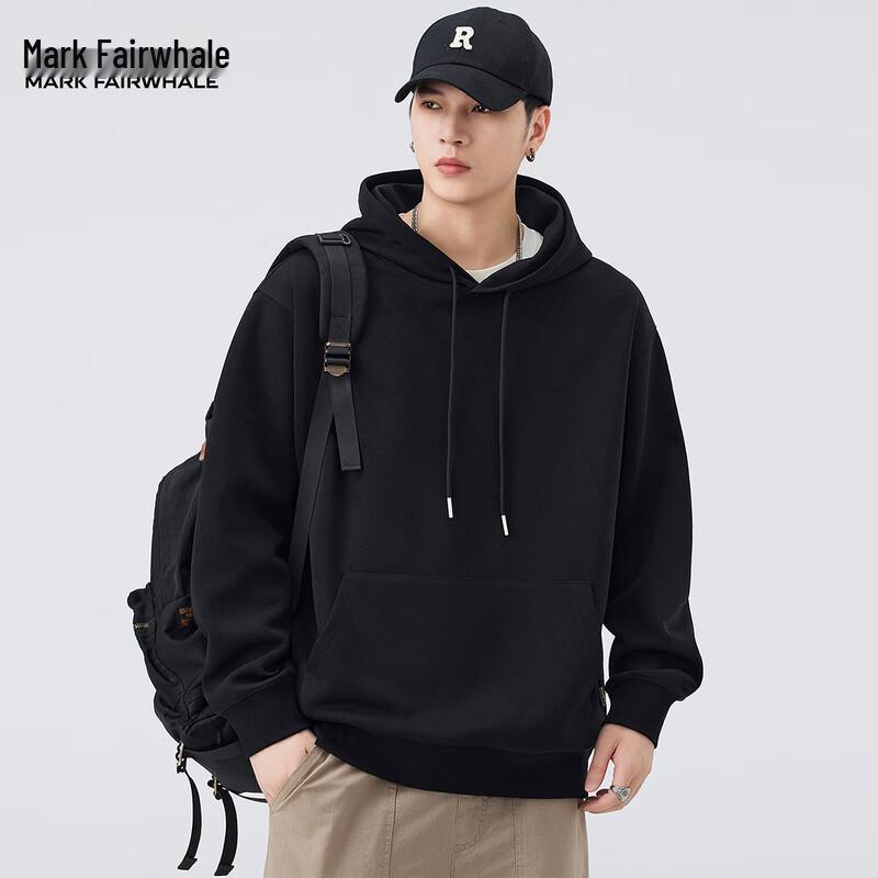 

Mark Fairwhale Men s Solid Hooded Sweatshirt L