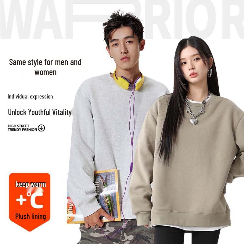 Warrior Men's Thermal Fleece Pullover Sweatshirt