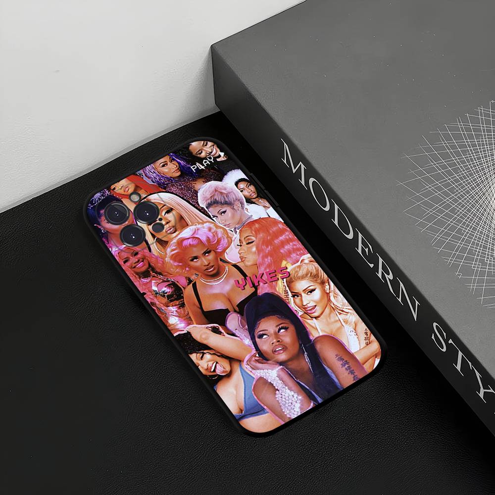 Singer N-Nicki M-Minaj Phone Case For IPhone 17 Pro Max 16 15 14 13 12 11 Plus Mini Silicone Black TPU