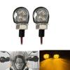 E Marked M8 Mini Motorcycle Turn Signal Light Indicator 12V Amber LED Signals Blinker Winker Lamp For Cafe Racer Bobber Honda