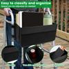 Walker Bag Basket with Cup Holder Foldable Walker Storage Bag 600D Oxford Cloth Waterproof Walker Bag Organizer Bag for Elderly