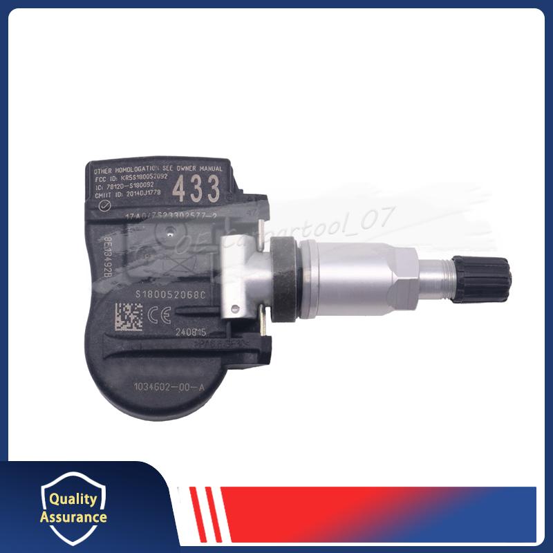 1034602-00-A 1074812-00-B 1034602-00-C TPMS Tire Pressure Monitor Sensor 433MHZ 4PCS For 2017 2018 2019 2020 Tesla Model 3 S X