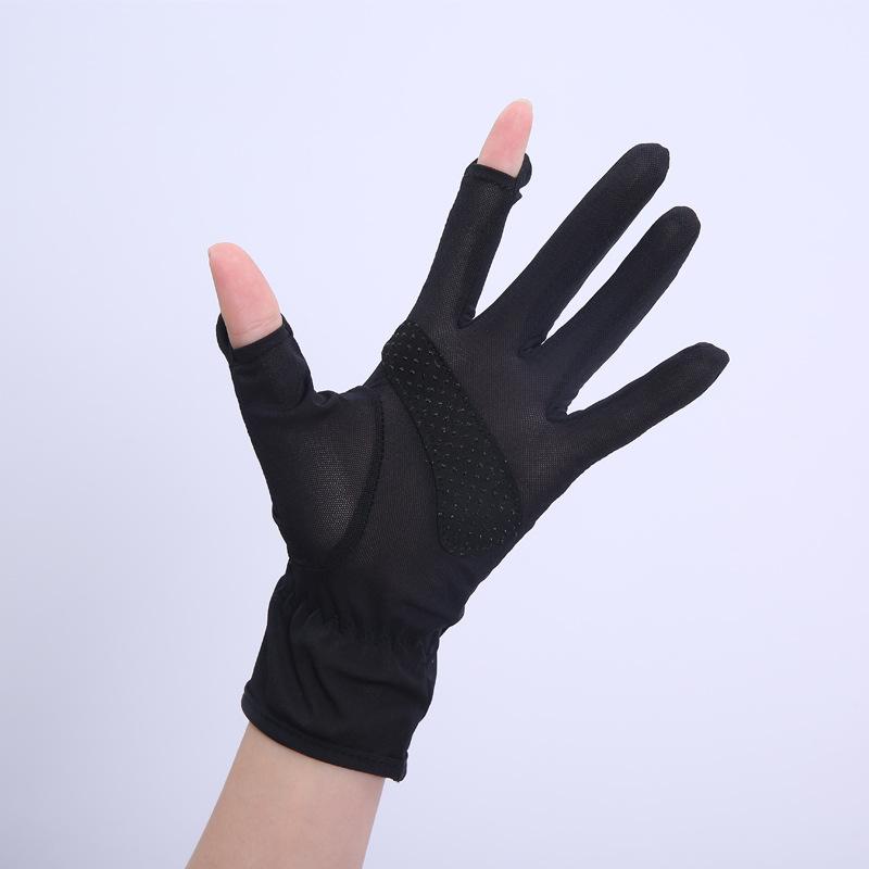

Летние тонкие дышащие уличные солнцезащитные повседневные универсальные дышащие перчатки из ледяного шелка с защитой от ультрафиолета One Size