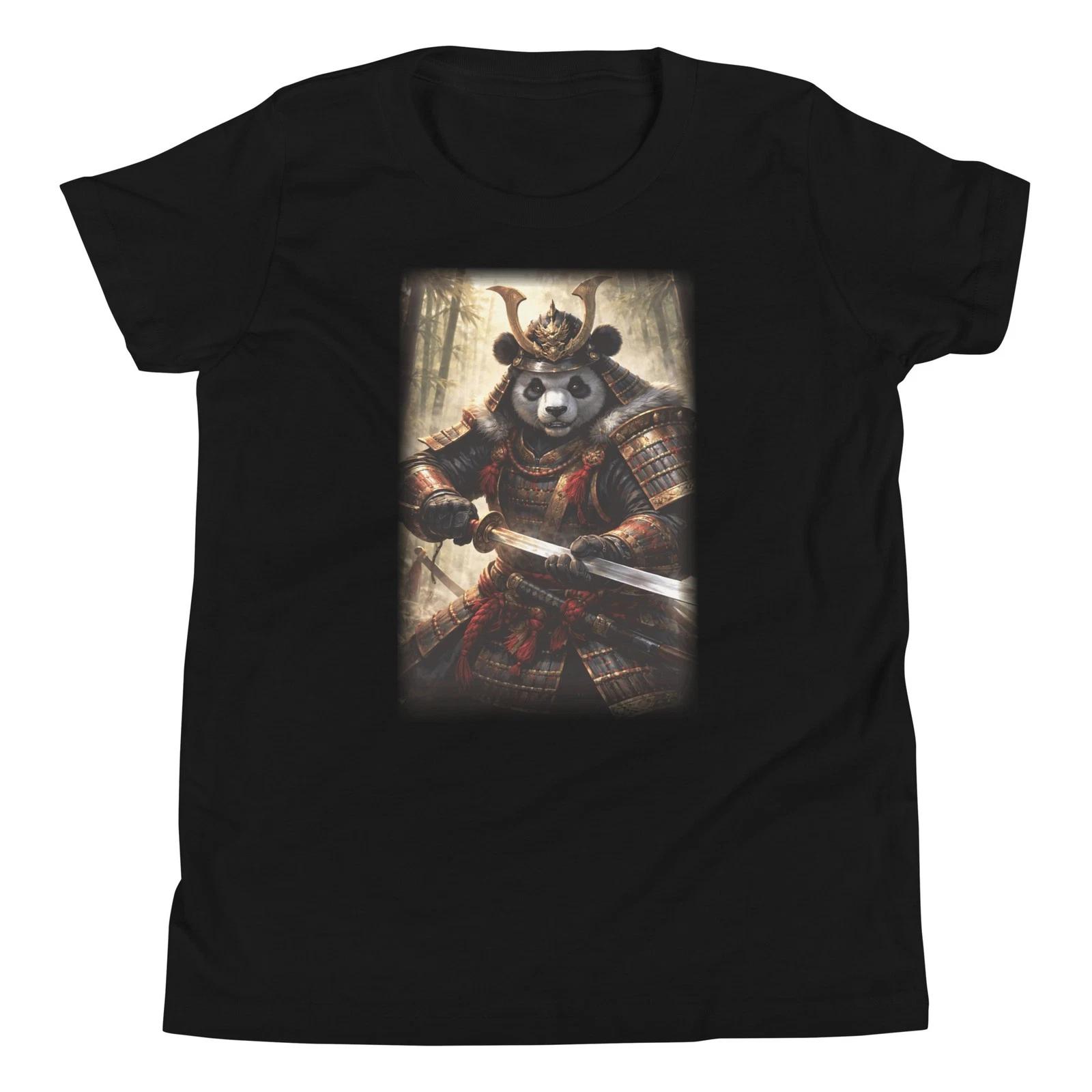 

Panda Samurai Warrior Bushido Animal Japanese Graphic Art Youth T-Shirt 140