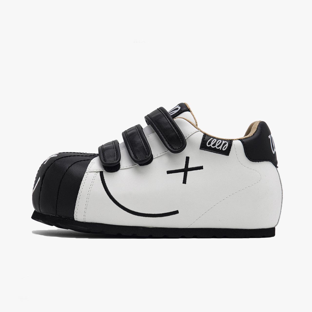 

Мода новый липучка большая голова толстая подошва увеличивающая рост обувь повседневная обувь для скейтборда спортивные маленькие белые туфли новый товар милый 30 чёрный