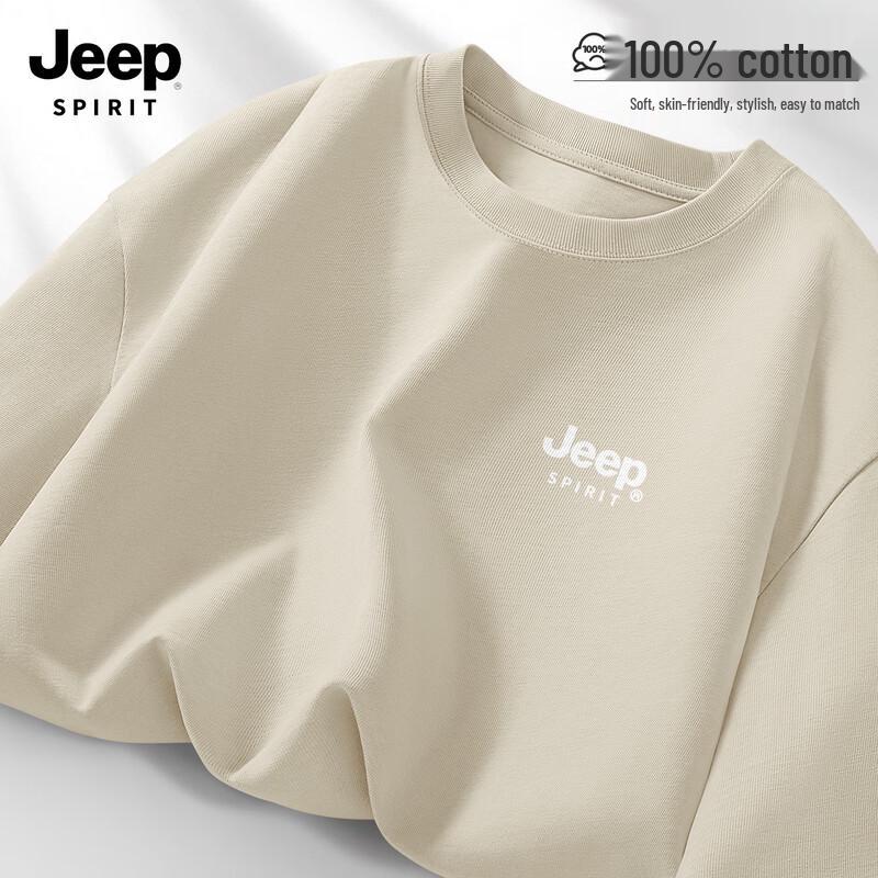 JEEP SPIRIT Men s Heavyweight Long Sleeve Cotton T-Shirt 2XL
