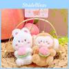 Magnetic Delightful Plush Keychain Adorable Rabbit And Monkey For Bag Keys Or