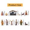 Nativity Scene Religious Tabletop Nativity Scene Figurines Set for Holidays Home Decor