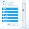 Applife Sonic Toothbrush Dental Clear with 3 Replacement Brush Heads Included (White)  5-Level Adjustable Modes, Sonic Vibration, Rechargeable, Auto