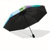 1pc Disney Princess Folding Umbrella, Automatic Folding. It Has Eight Sturdy Ribs, Making It Convenient for Outdoor Use Yy0729003