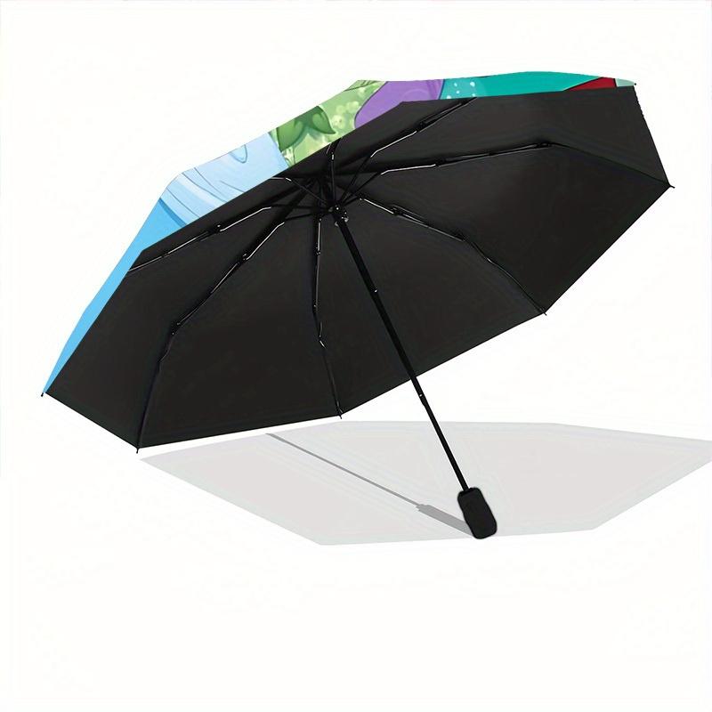 1pc Disney Princess Folding Umbrella, Automatic Folding. It Has Eight Sturdy Ribs, Making It Convenient for Outdoor Use Yy0729003