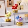 Cartoon Horse Statue Resin Horse Mascot Car Accessories Zodiac Pony Ornaments  Home Decoration