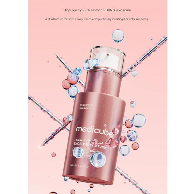 Medicube PDRN Różowy Kolagen Egzosomowy Shot Ampułka 2000 (30 ml), Ampułka 7500 (30 ml) (7 opcji)