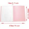 Lilaly 1 Pack Document Organizer Folio, Binder with Plastic Sleeves Presentation Folders, Plastic Sheet Protectors 30 Pockets(Pink)