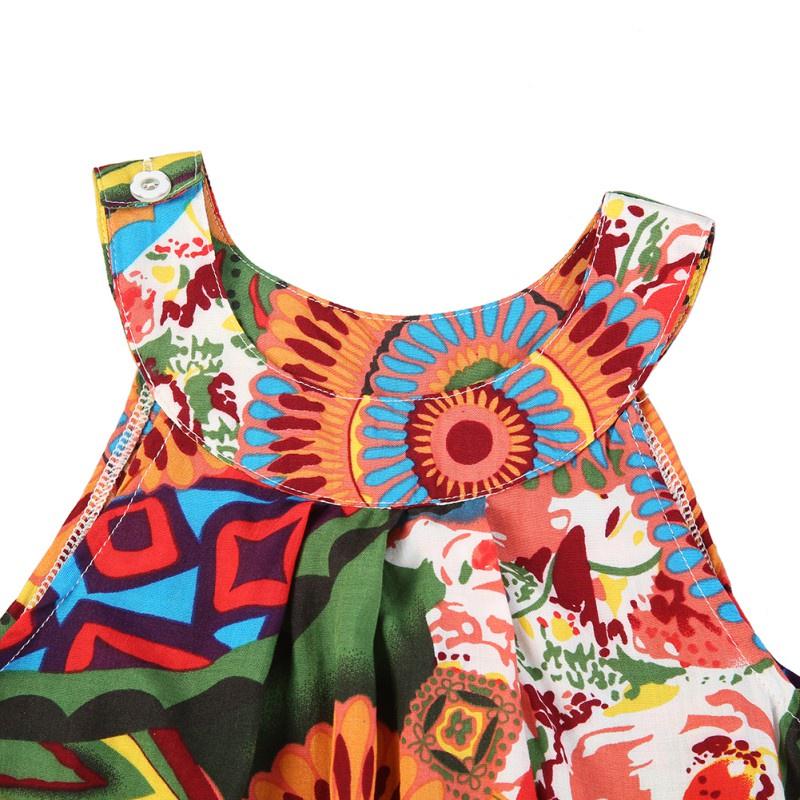 Ärmellose Blumen-Prinzessin-Kleider für Mädchen im Sommer für Kleinkinder