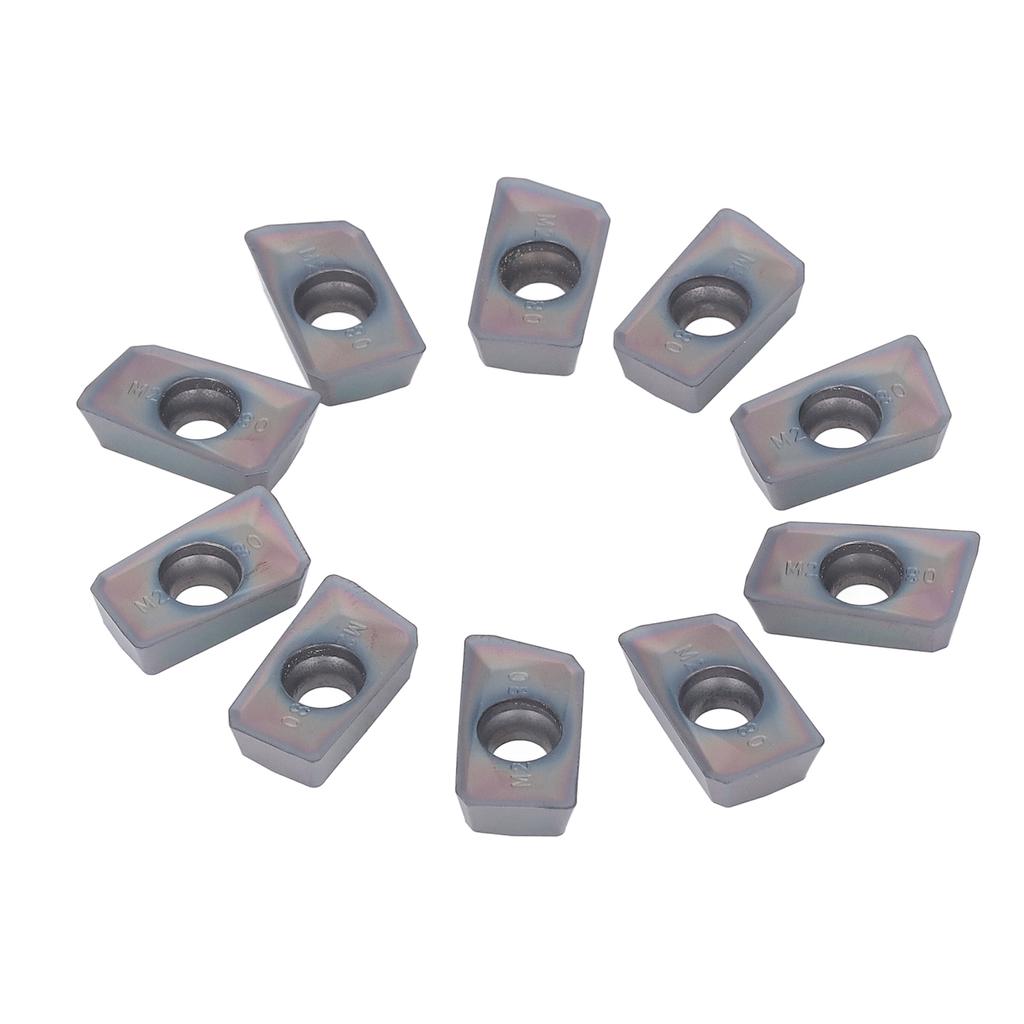 10 Pcs Woodworking Turning Insert Lathe Carbide Finishing Blades Coated CNC Milling Cutters