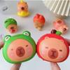 Slow Rebounce Cartoon Fidget Toy PU Pinch Decompression Toy Capybara Squeeze Toy  Kids Tricky Doll
