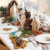 wooden Christmas tree plate tray for food appetizers desserts snackacs sushi Japanese sashimi plate restaurant