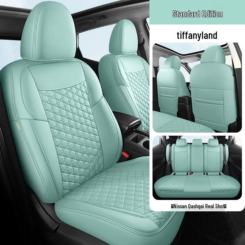

Five-Seat Qashqai Full Leather SUV Cushion: All-Season, Full Surround Seat Cover. Note Model Year (Regular Leather)