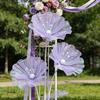 Simulation 3D Gauze Artificial Flower 50cm Big Giant Mesh Flower Hollow Silk Flower  Window Display