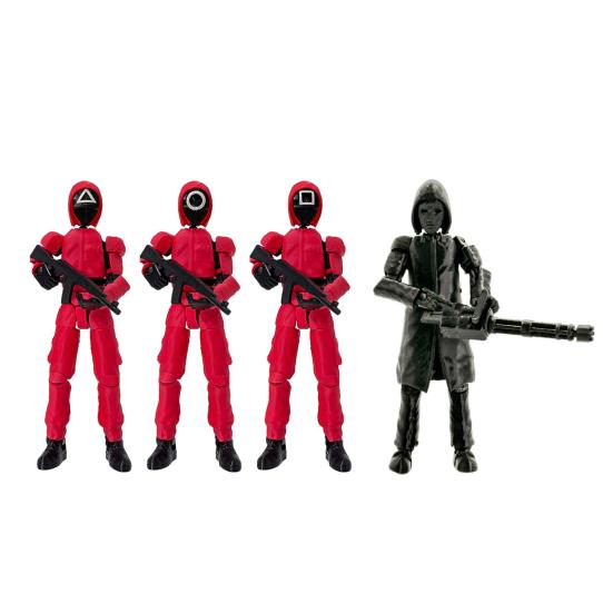 3D Printed Robot Action Figure with Accessories Movable Joints TV Drama Character Model