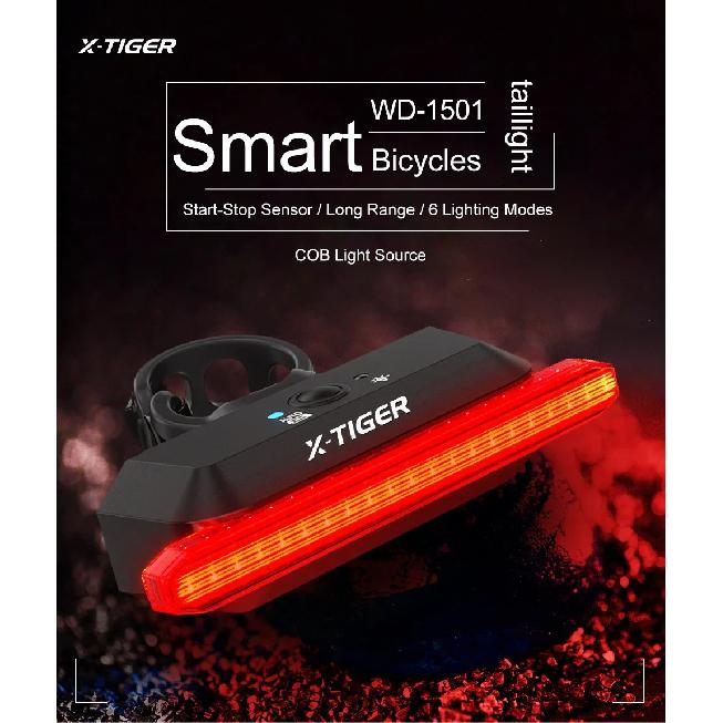 X-TIGER LED Bike Tail Light 6 Mode IPX5 Waterproof Super Bright USB Rechargeable Rear Bike Red Light Warning Bicycle Lights