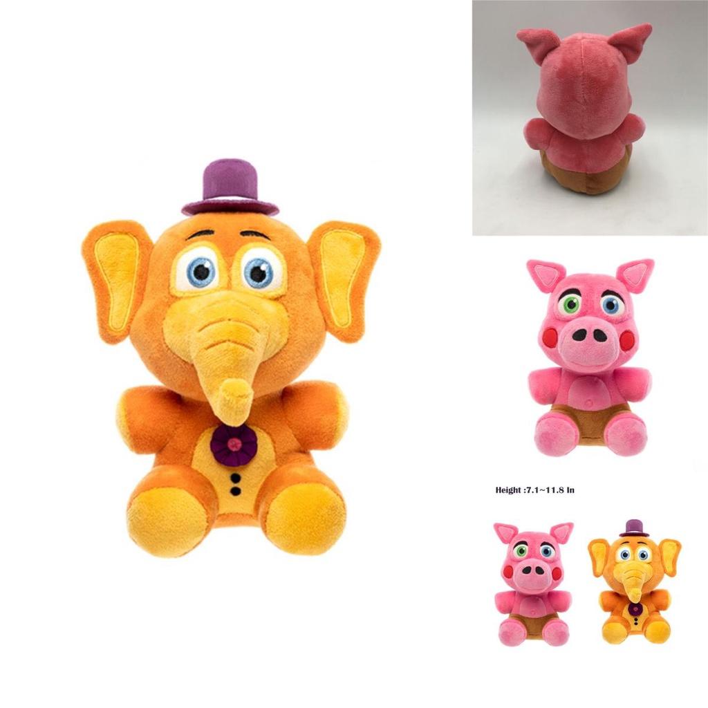 Adorable Five Nights At Freddy's Plush Toys Orville Elephant And Pig Collectibles