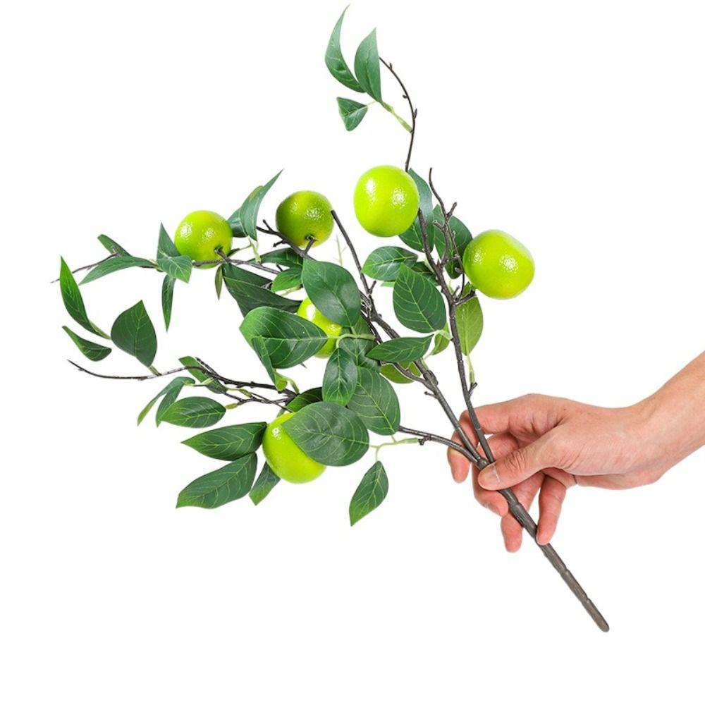 Vibrant Artificial Tangerine Branches Realistic Orange Tree Branch  Home Decor