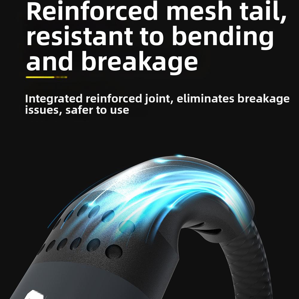 DUDAO L3S Type C to Dual Type C 3A Fast Charging Cable Splitter Braided Charger Cord