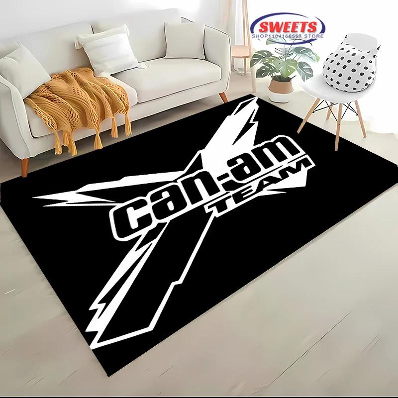 Can AM Motorcycle Logo Carpet Large Soft Rug for Living Room, Bedroom & Sofa Anti Slip Doormat & Home Decor Floor Mat