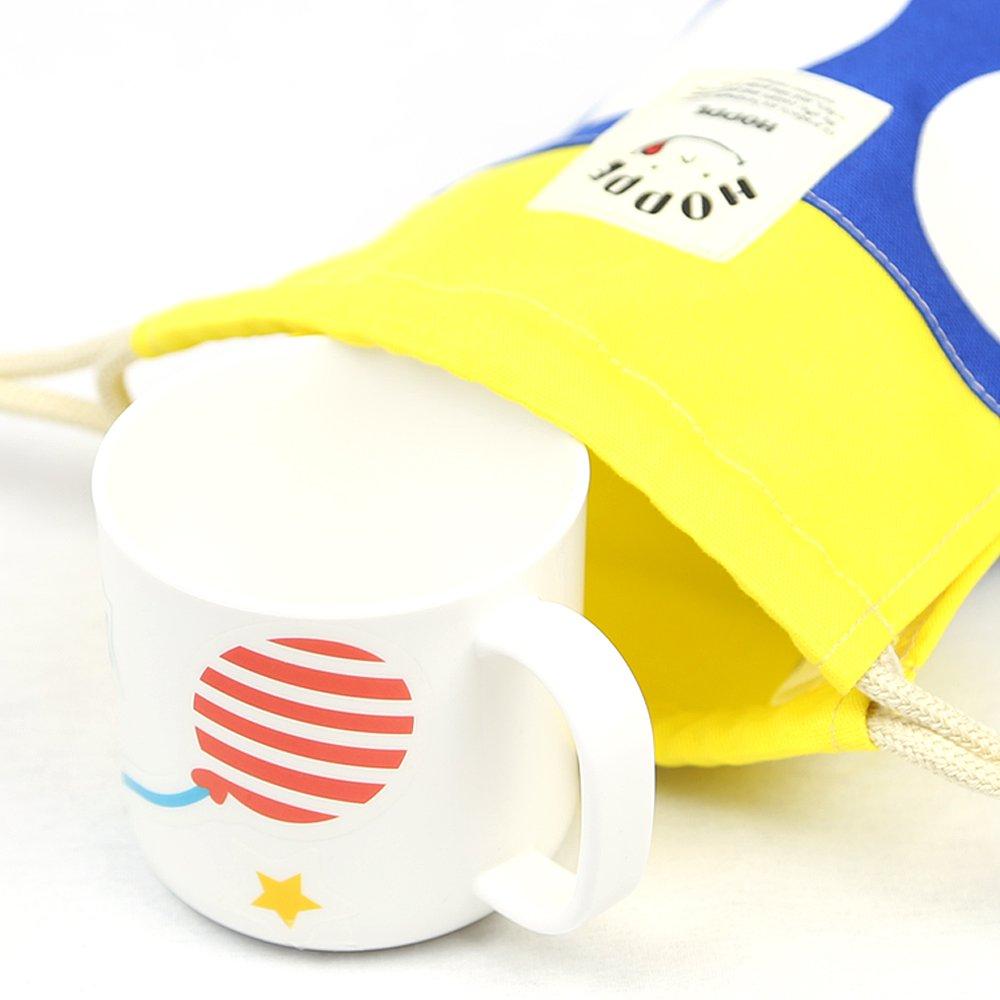 HOPPE Navy Dot Schule Kordelzug und Schuh Perfekt für Vorschule und 5-teiliges Set Tasche, Tasche, Tasche. Kindergarten.