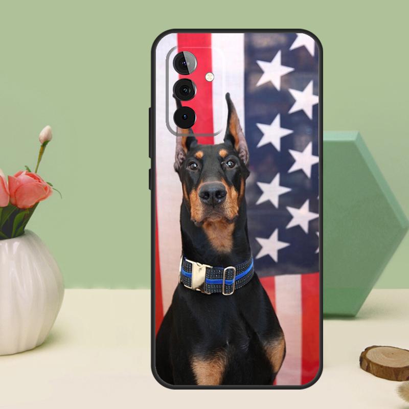 

Cartoon Doberman Dog For Samsung Galaxy A06 A16 A26 A36 A56 A52 A53 A33 A13 A34 A54 A14 A15 A35 A55 A22 A32 Case Samsung A24 4G