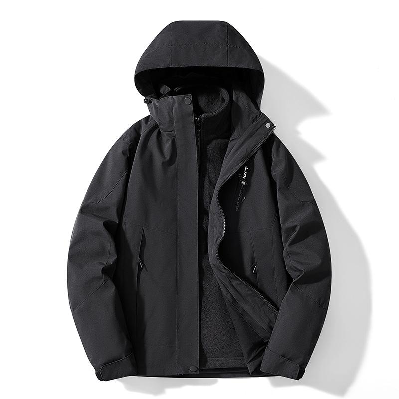 

Уличная куртка «три в одном» для пар, женская одежда для путешествий и альпинизма, водонепроницаемая, ветрозащитная, водоотталкивающая, съемная 5XL