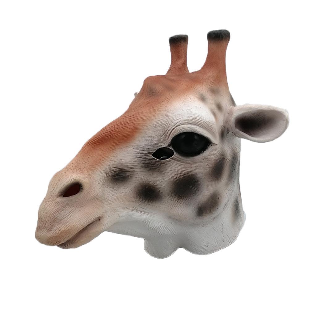 Tier-Latexmasken: Schwein, Leopard, Tiger, Elefant, Kaninchen, Pferd, Hahnenkopf-Kopfbedeckung