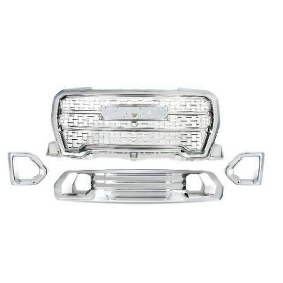 Compatible Grille for GMC Acadia Denali 2019-2021, High-End Bright Black Version