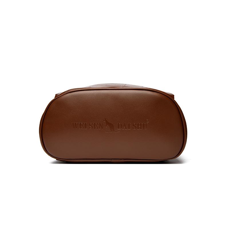 Mochila para mujer, de gran capacidad, de piel suave, para el hombro, para estudiantes, mochila de viaje