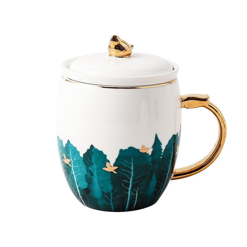 Керамическая офисная кружка Veido Water Delight Bird