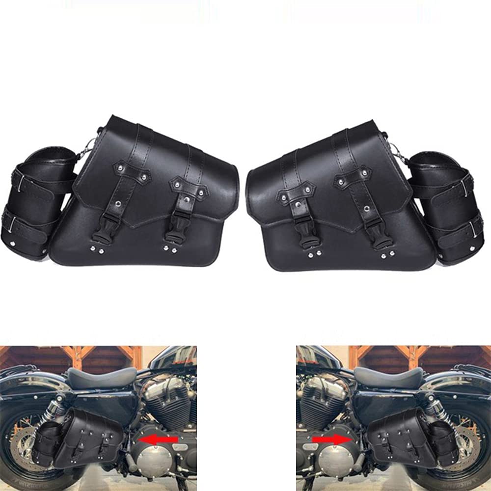 ZSADZS Side Tool Universal Motorcycle Large Tool and Accessory Waterproof Saddlebag Bag, Bag, Bag, Capacity, Storage, (One Set)