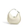 New Woven Cowhide Crescent Bag 2025 Spring and Summer Fashion Casual Shoulder Crossbody Leather Underarm Bag Niche Design