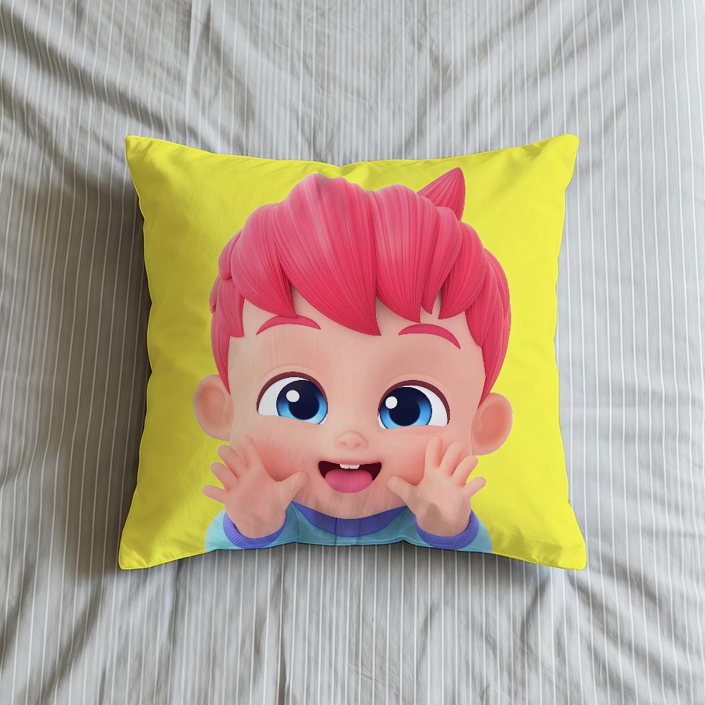 Cartoon Cushion B-BebefinnS-ES Cover Square Decorative Throw Pillow Case Sofa Bed Living Room Birthday Cute Anniversary Gifts